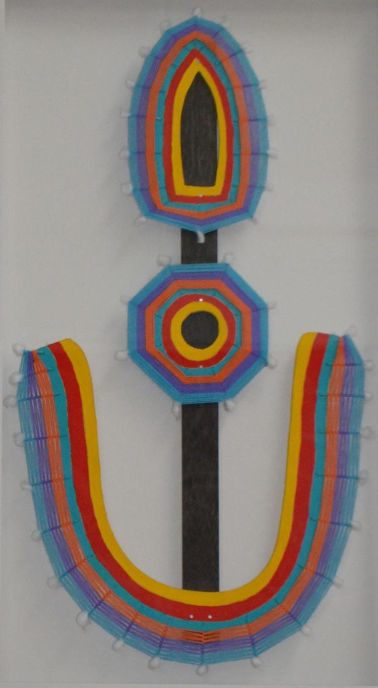 Roy Wiggan comparable auction result: roy wiggan untitled illma plywood and cotton 74cm length