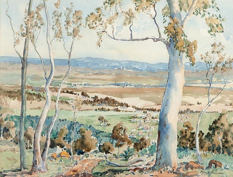 cyril george lander near beverley watercolour · GFL Fine Art · 2018-05-29 Cyril Lander comparable auction result: cyril george lander near beverley watercolour