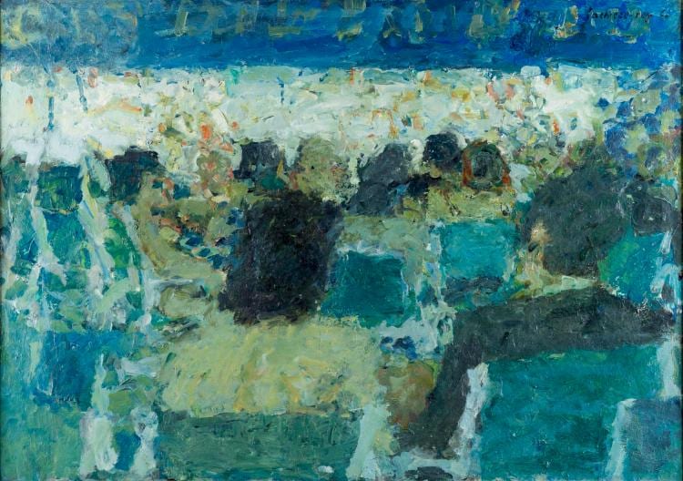 Henri Lachièze-Rey comparable auction result: henri lachi ze rey 1927 1974 le caf aux fauteuils verts ou terrasse aux fauteuils verts
