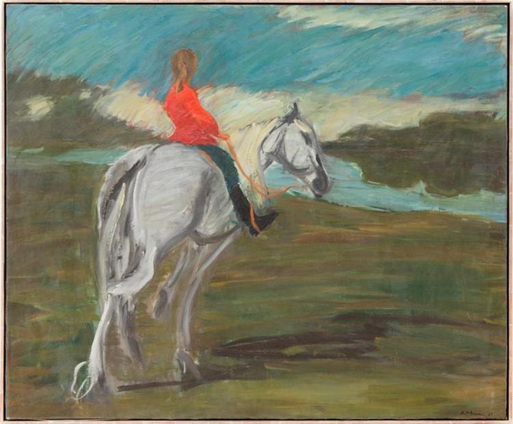 Herbert Katzman comparable auction result: herbert katzman 1923 2004 annie riding ahab