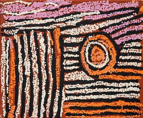 Nancy Nungurrayi comparable auction result: nancy nungurrayi c1935 2010 untitled 2007 46 x 38cm stretched ready to hang