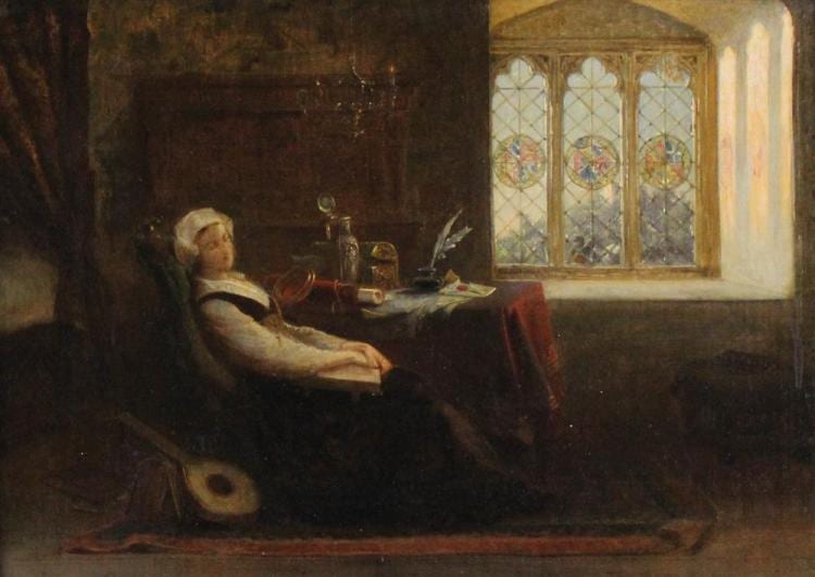 Emanuel Gottlieb Leutze comparable auction result: emanuel gottlieb leutze american 1816 1869 the letter oil on canvas 14 x 20 in