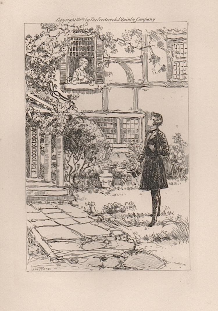 Louis Meynell comparable auction result: louis meynell b 1868 american etching