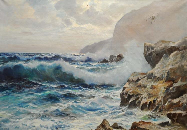 Valentino White comparable auction result: valentino white 1909 1985 paysage de bord de mer