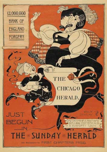 William Wallace Denslow comparable auction result: william wallace denslow 1856 1915 the sunday herald circa 1895