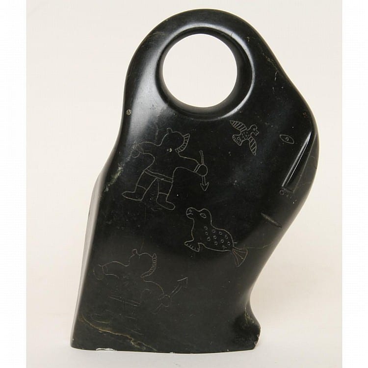 George Arluk comparable auction result: george arluk arlook carved soapstone sculpture