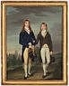 Francis Alleyne comparable auction result: francis alleyne british 1774 1790 portrait of two eton schoolboys in ad montem dress eton chapel beyond oil on canvas 23 x 17 in 58 4 x 45 1 cm