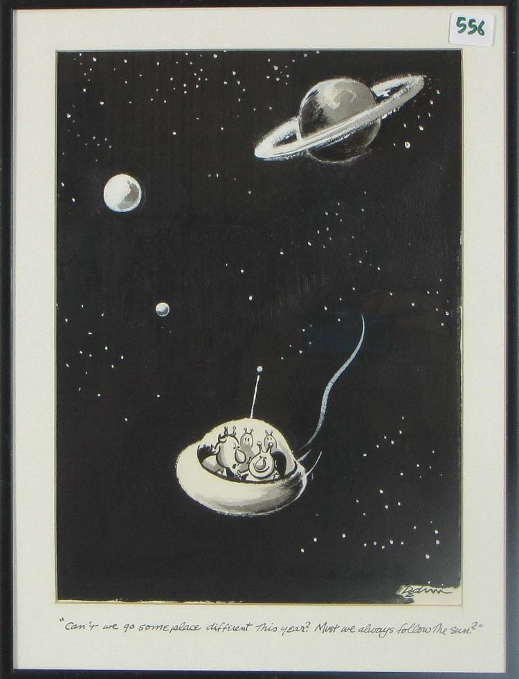 Eldon Lawrence Dedini comparable auction result: eldon dedini california 1921 2006 ink on paper