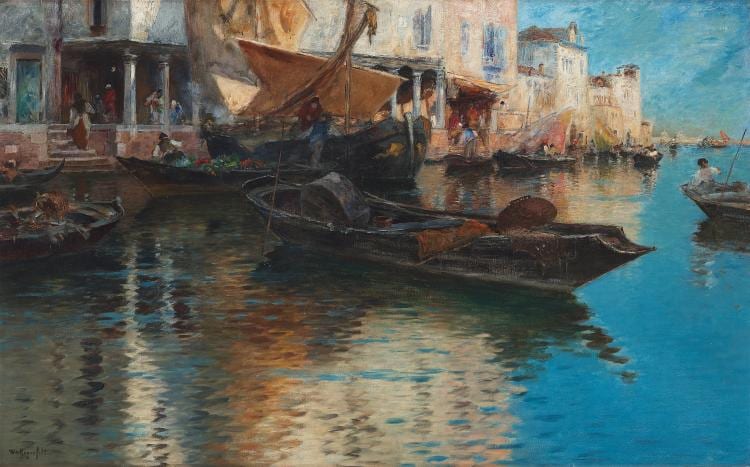 Wilhelm von Gegerfelt comparable auction result: wilhelm von gegerfelt quayside venice