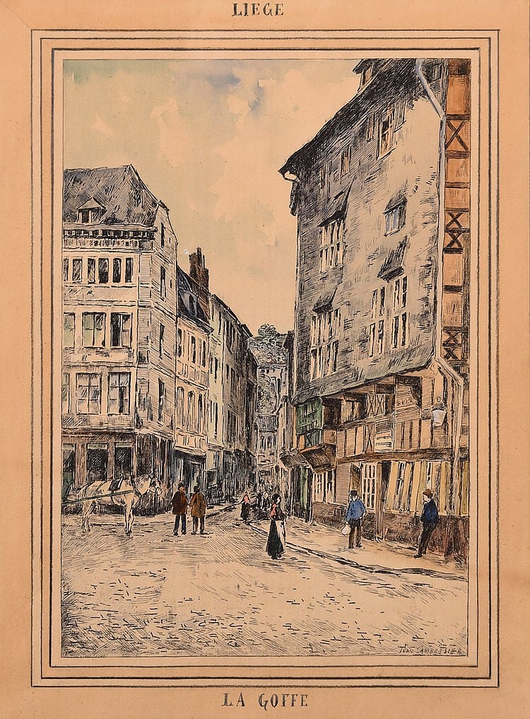 Jean Cambresier comparable auction result: jean cambresier vis 1856 li ge 1928