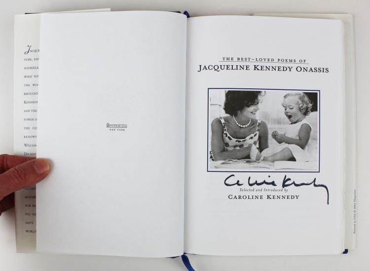 Caroline comparable auction result: three signed kennedy family books