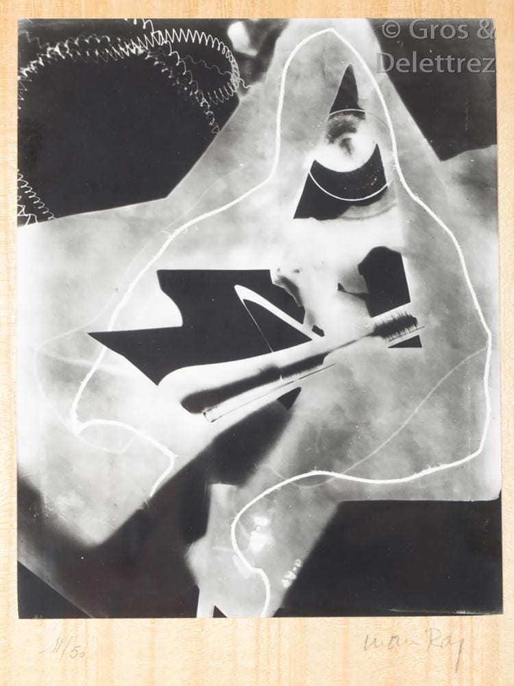 Man Ray (Emmanuel Radnitsky, dit) (1890-1976) Man Ray - 40 rayographies. sold by Gros-Delettrez, lot 80 — auction record photograph
