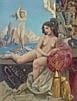 Raphaël Delorme comparable auction result: rapha l delorme caud ran 1890 1962 paris une nymphe et la naissance de v nus en arri re plan huile sur isorel 61 x 46 7 cm 24 x 18 3 8 in eur