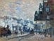 Claude Monet (1840-1926) La Gare Saint-Lazare, vue extérieure signed and da comparable sale