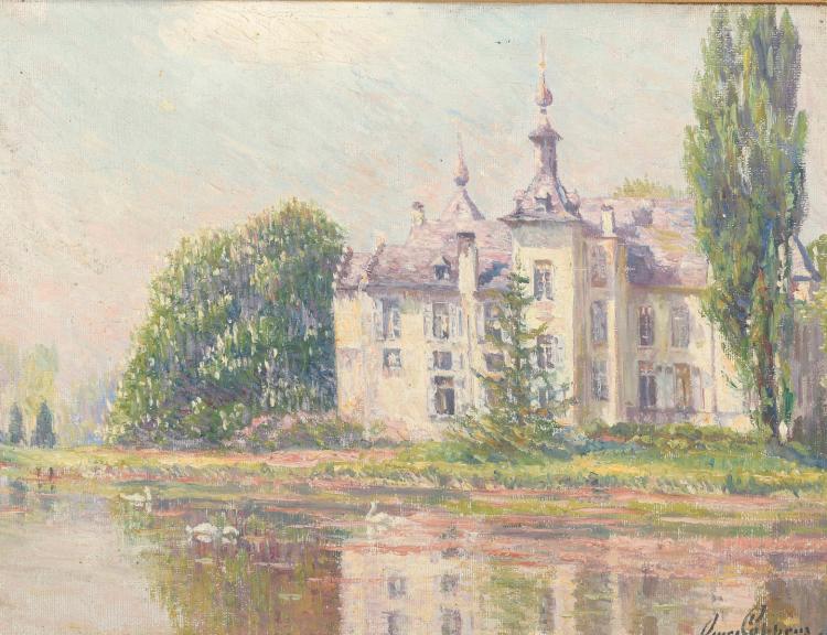 omer coppens 1864 1926 le ch teau de wemmel · Louiza Auktion & Associés · 2018-06-23 Omer Coppens comparable auction result: omer coppens 1864 1926 le ch teau de wemmel
