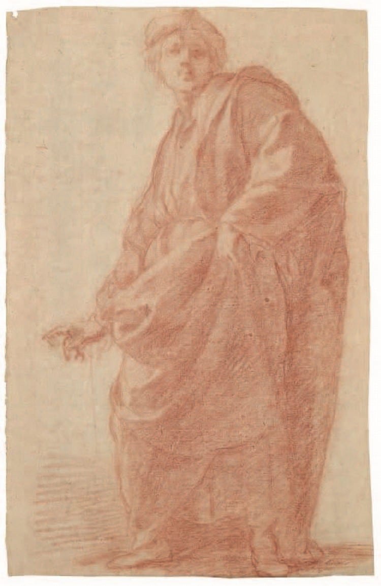 Matteo Rosselli comparable auction result: matteo rosselli florence 1578 1650 a man gesturing to the left heavily robed red c