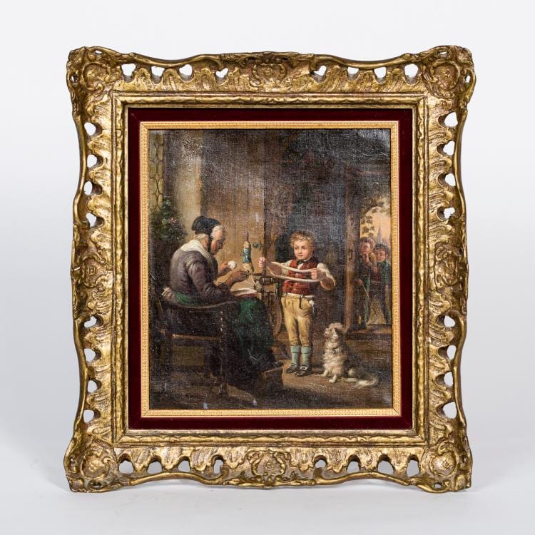 Robert W. Wright comparable auction result: robert w wright the reluctant woolwinder oil