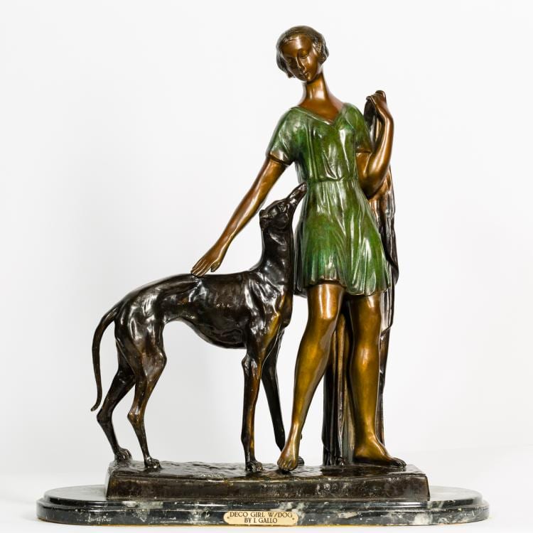 ignacio gallo art deco patinated bronze sculpture · Ahlers & Ogletree Inc. · 2018-06-24 Ignace Gallo comparable auction result: ignacio gallo art deco patinated bronze sculpture