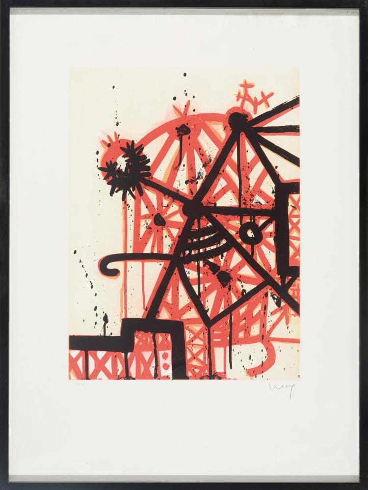 Ferran Garcia-Sevilla comparable auction result: ferran garcia sevilla palma de mallorca 1949 sin titulo litografia de 76 x 56 cm firmada y numerada hc 3 5
