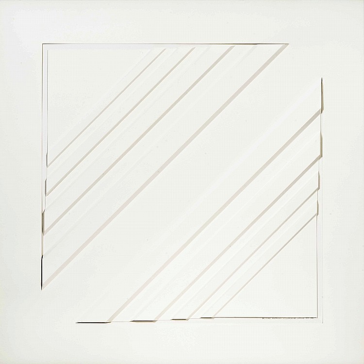 Michael  Michaeledes comparable auction result: michael anthony michaeledes 1923 2015 composition 1971 papier pli e