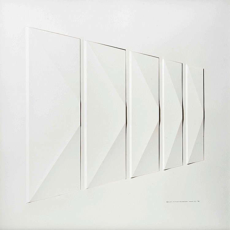 Michael  Michaeledes comparable auction result: michael anthony michaeledes 1923 2015 composition 1971 papier pli e