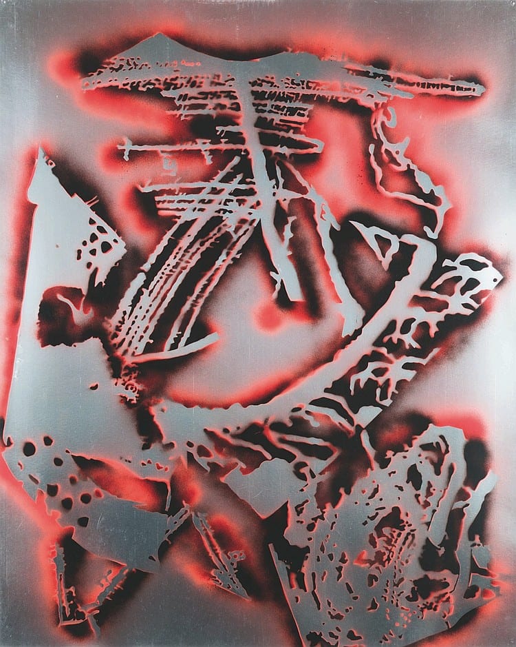 David Ratcliff comparable auction result: david ratcliff n en 1970 los angeles 2009 air brush sur papier argent