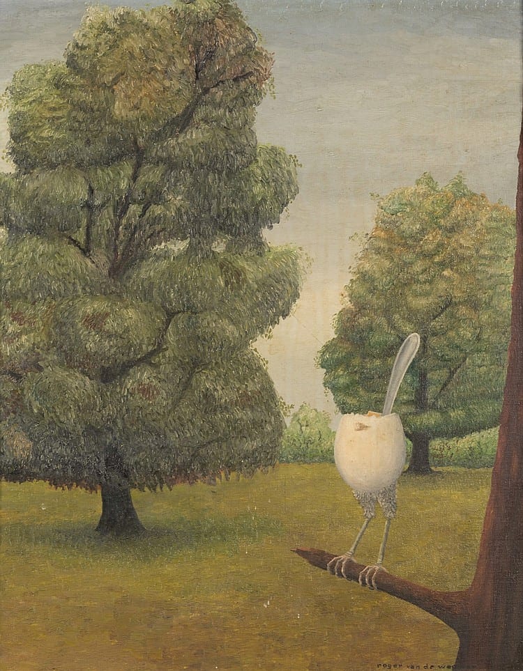 Roger van de Wouwer comparable auction result: roger van de wouwer 1933 2005 la pr varication 1962 huile sur toile si