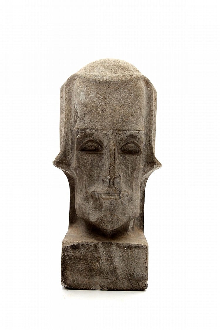 george adam graff 1900 1977 a concrete sculpture of a head study made under the in · Vendu Rotterdam · 2018-06-26 George Adam Graff comparable auction result: george adam graff 1900 1977 a concrete sculpture of a head study made under the in