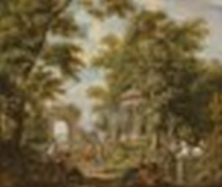 Jurriaan Andriessen comparable auction result: jurriaan andriessen amsterdam 1742 1819 a bacchanal by a temple in a wooded landscape