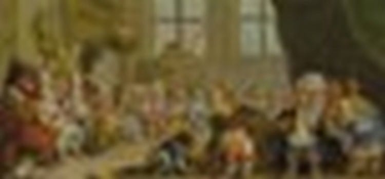 Enrico Alberici comparable auction result: enrico albricci vilminore di scalve 1714 1775 bergamo an assembly of dwarves in an interior