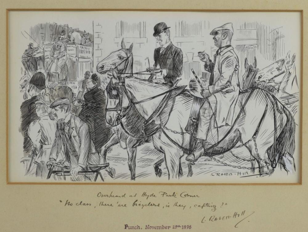 Leonard Raven-Hill comparable auction result: leonard raven hill british 1867 1942 overhear