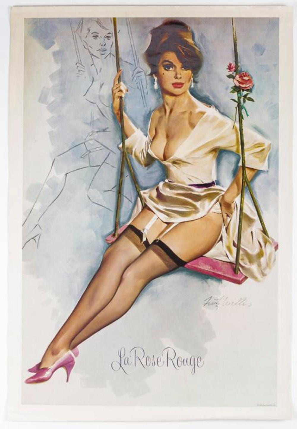 Fritz Willis comparable auction result: fritz willis california 1907 1979 la rose rouge