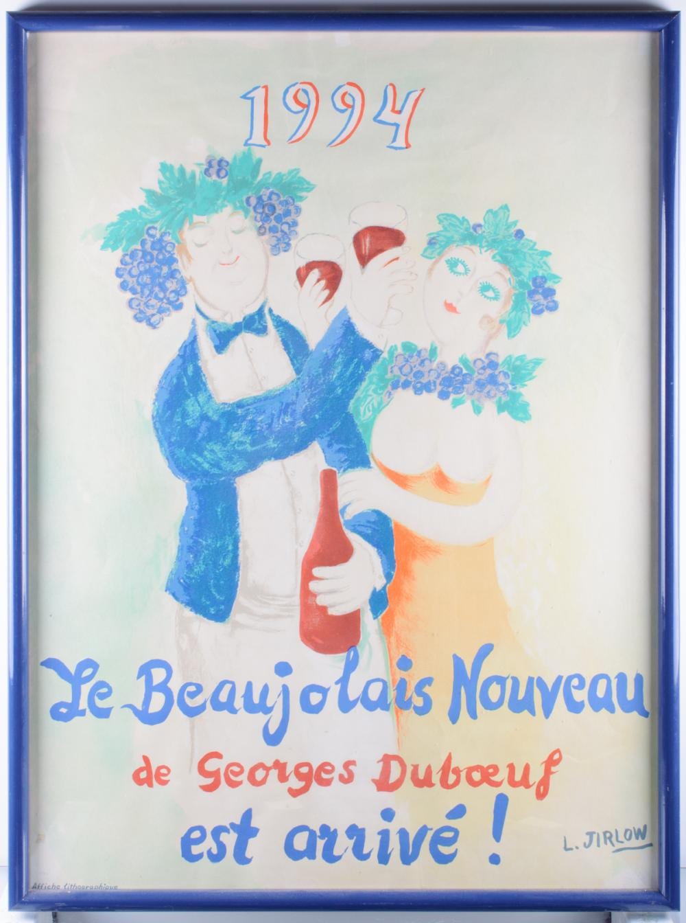 lennart jirlow le beaujolais nouveau litho · Bremo Auctions · 2018-06-23 Lennart Jirlow comparable auction result: lennart jirlow le beaujolais nouveau litho