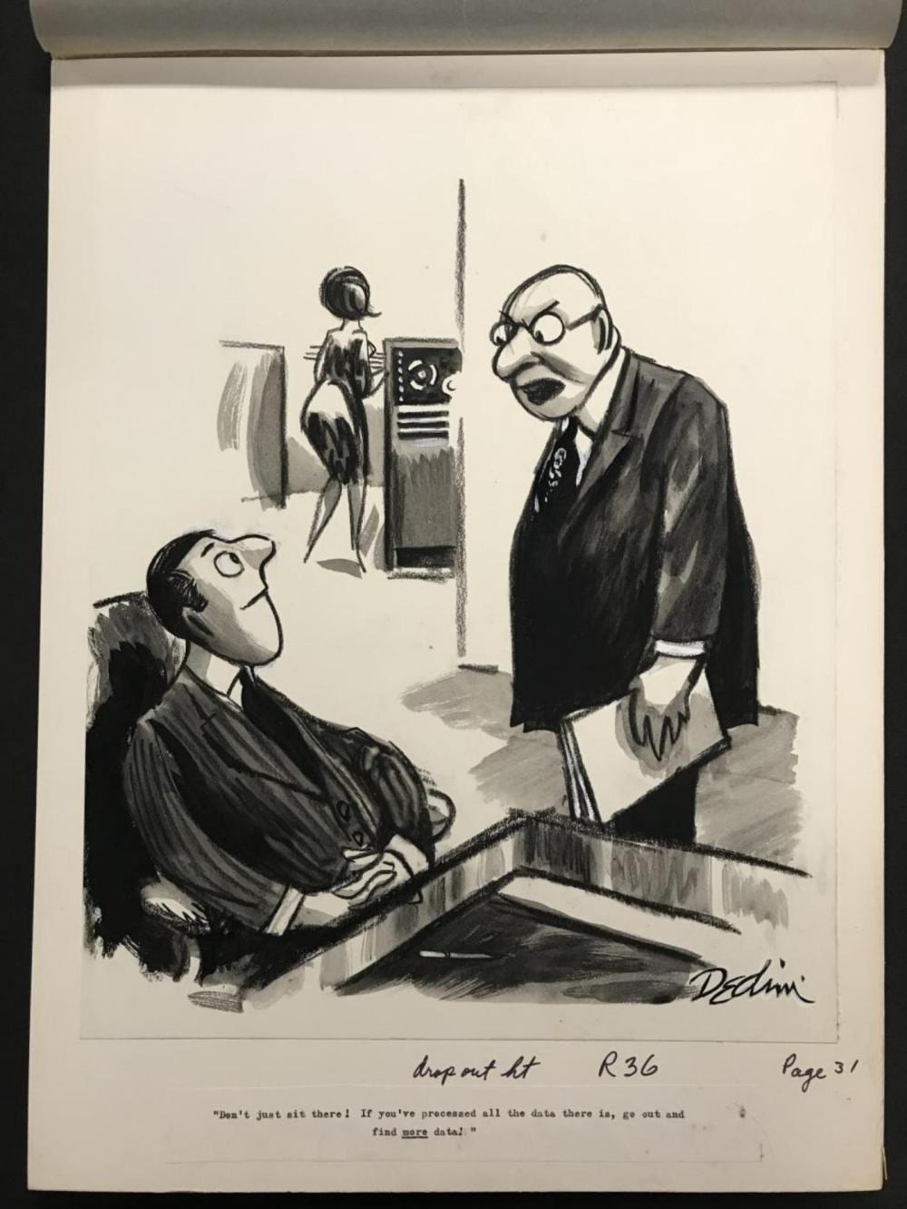 Eldon Lawrence Dedini comparable auction result: eldon dedini 1921 2006 original cartoon