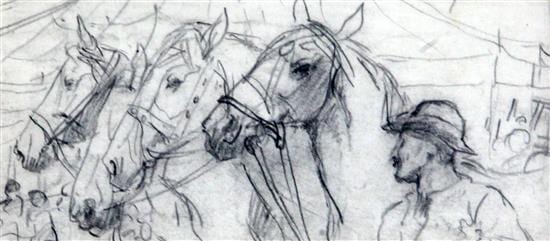 Lucy Kemp-Welch comparable auction result: lucy kemp welch 1869 1958 circus horses 2 75 x 6in