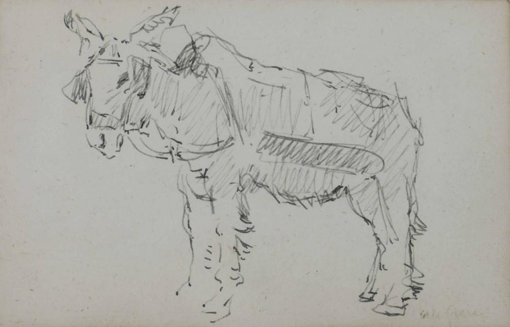 Orlando Grosso comparable auction result: orlando grosso 1882 1968 pippo l asinello dell ortolano di albaro