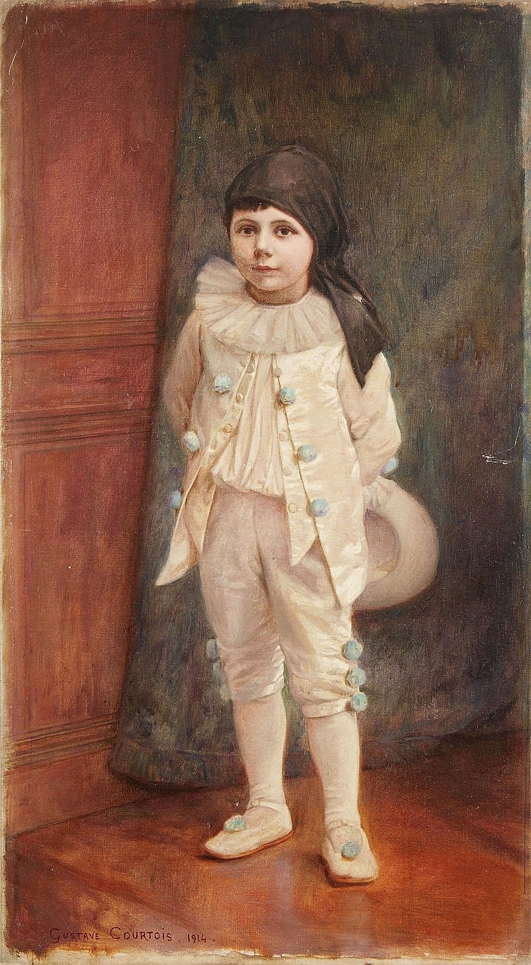Gustave Courtois comparable auction result: gustave courtois 1853 1923 jeune enfant 1914