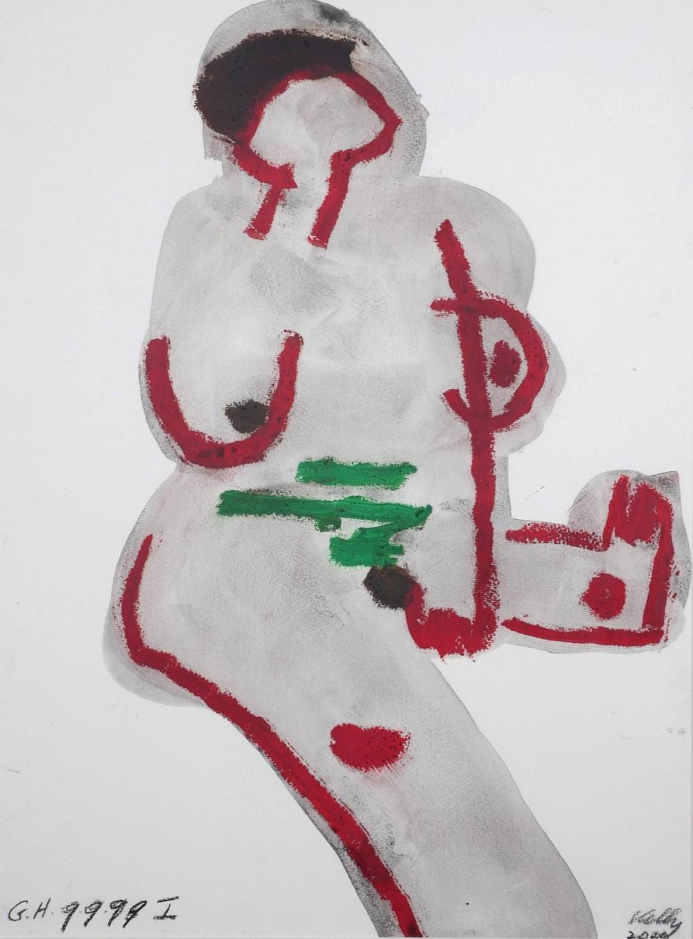 Philip Kelly comparable auction result: philip kelly 1950 2010 female nude 1996 9