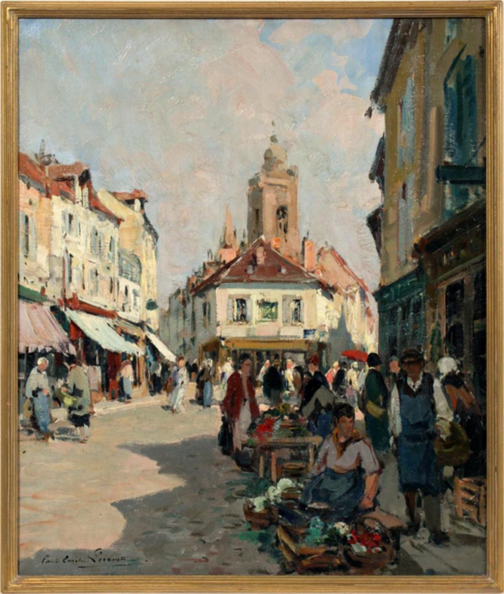 PAUL EMILE LECOMTE OIL ON CANVAS sold by DuMouchelles, lot 2007 — auction record photograph