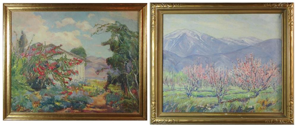 Marie Kendall comparable auction result: marie b kendall california 1885 1953 two oils