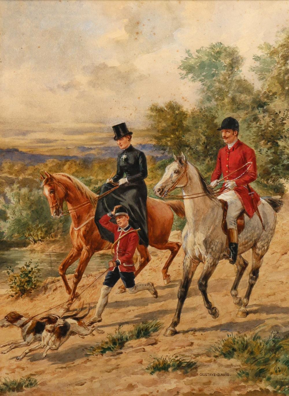 gustave david french 1824 1891 · Butterscotch Auction Gallery LLC · 2018-07-22 Gustave David comparable auction result: gustave david french 1824 1891