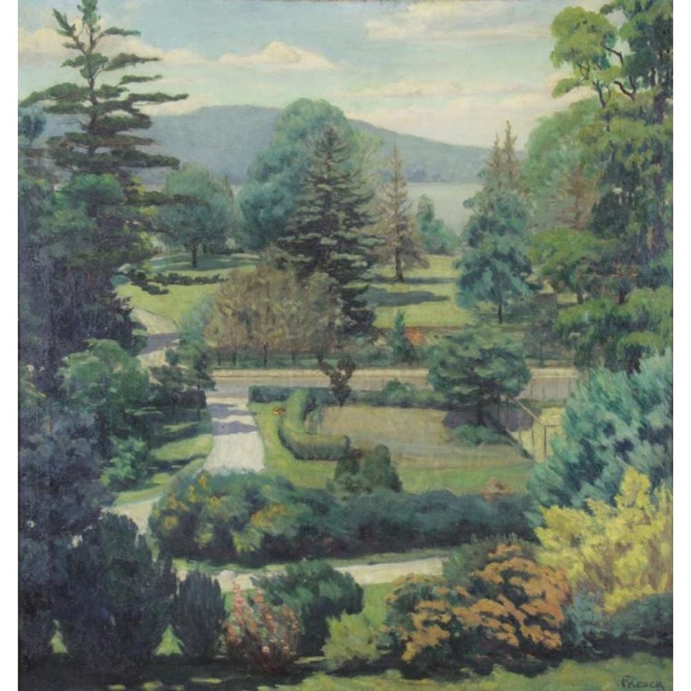 Frederick (1826) Rondel comparable auction result: freder frederick oil on canvas landscape with