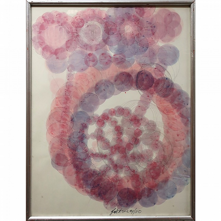 Gerald Gladstone comparable auction result: gerald gladstone canadian 1929 2005 untitled from the toronto 20 portfolio 1965 offset colour lithograph signed and numbered 94 100 25 5 x 19 5 in 64 8 x 49 5 cm