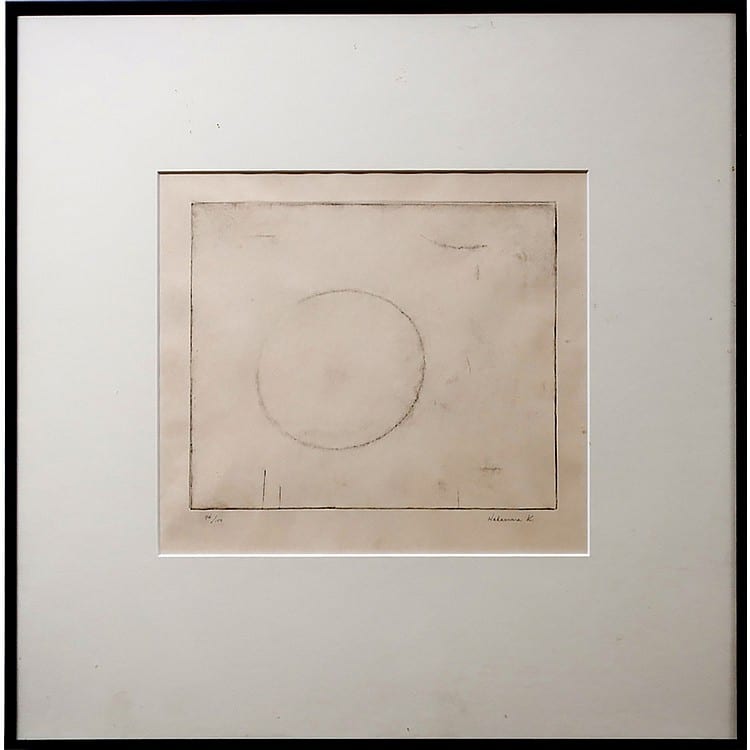 Kazuo Nakamura comparable auction result: kazuo nakamura canadian 1926 2002 untitled moon etching signed and numberd 94 100 plate 7 4 x 9