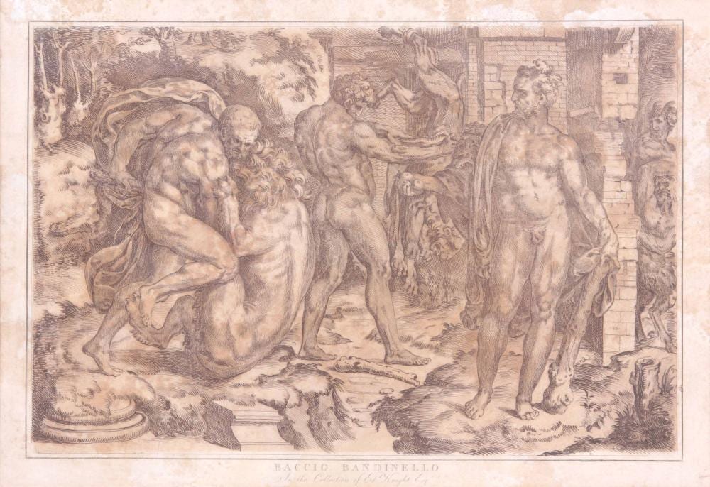 Conrad Martin Metz comparable auction result: after baccio bandinello an early engraved print by conrad martin metz