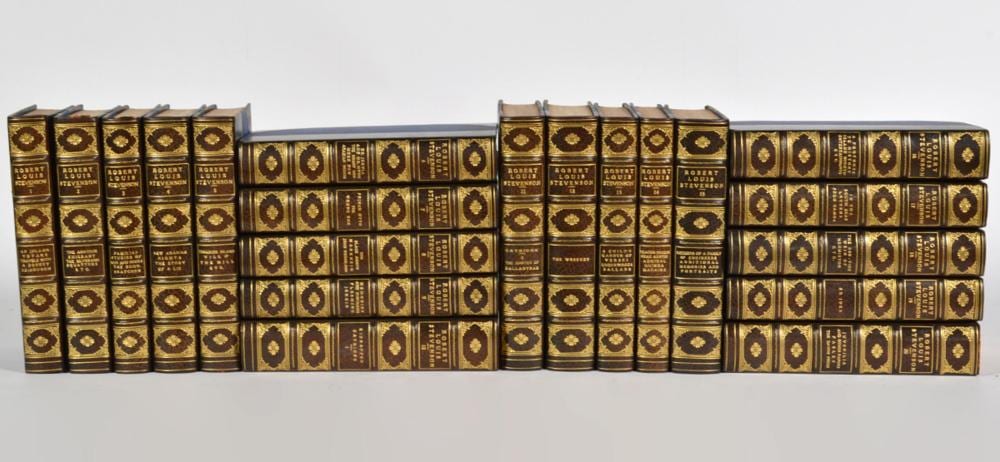 Robert Louis comparable auction result: 20 vol works of robert louis stevenson
