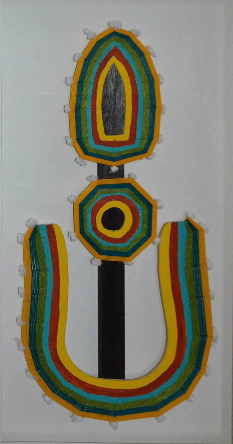 Roy Wiggan comparable auction result: roy wiggan illma plywood and cotton 75 cm length