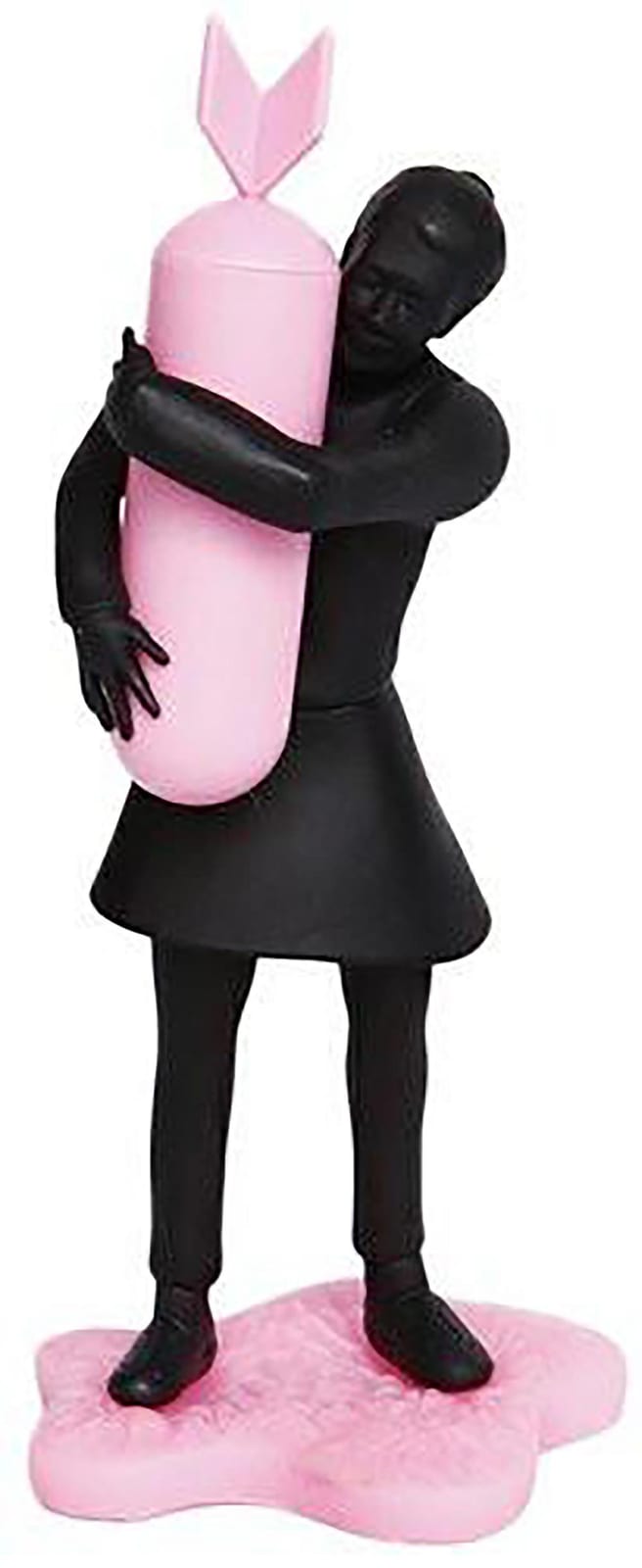 "APOLOGIES to BANKSY" - 'Bomb Hugger' vinyl Urban Toy NIB sold by Antiquities Of California, lot 314 — auction record photograph