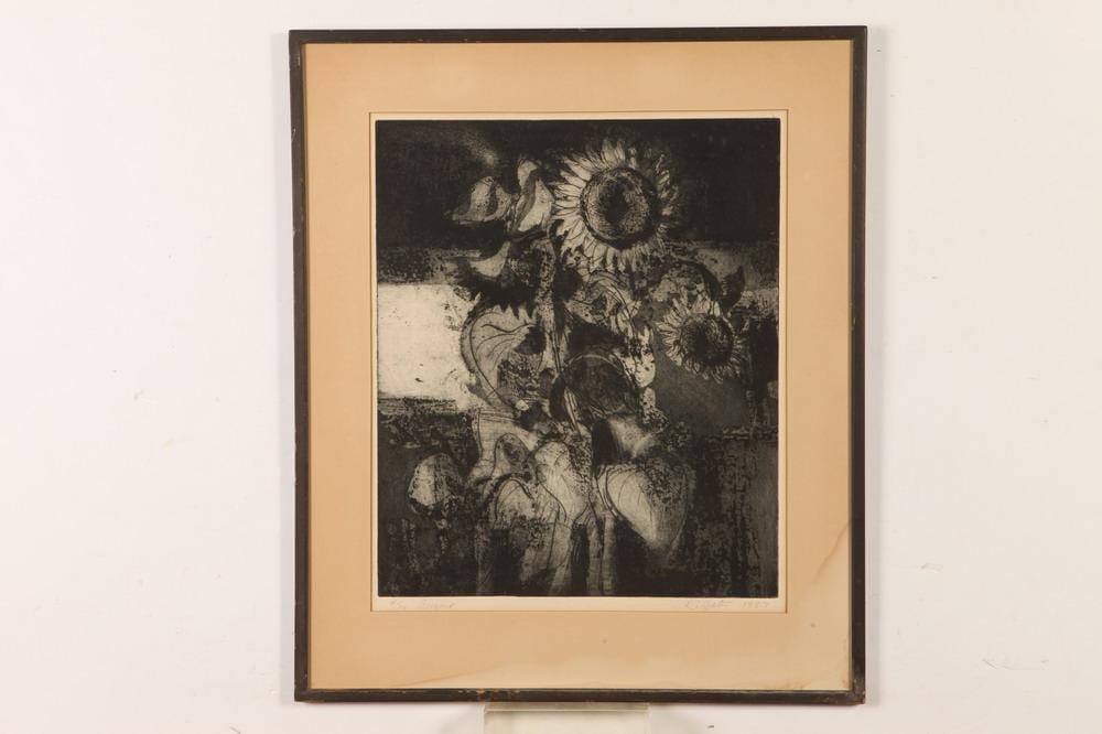 Robert Franklin Gates comparable auction result: robert franklin gates american 1906 1989 august signed and titled in pencil lower margin etching