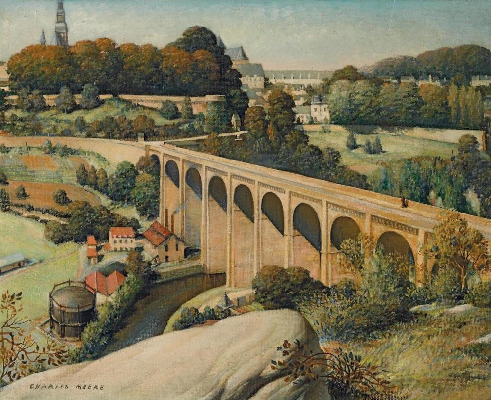 charles meere 1890 1961 viaduct dinan sur la rance · Menzies · 2018-08-09 Charles Meere comparable auction result: charles meere 1890 1961 viaduct dinan sur la rance